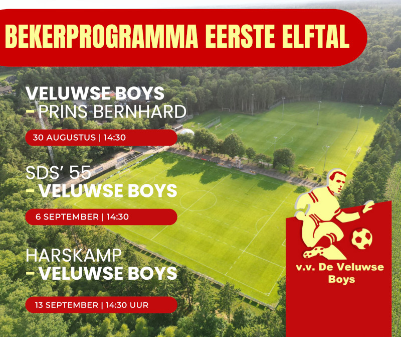 Programma beker 1e elftal